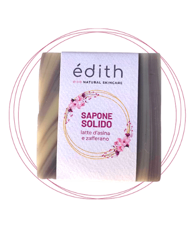 sapone solido edithcosmesi cosmetici a base di zafferano e latte d'asina