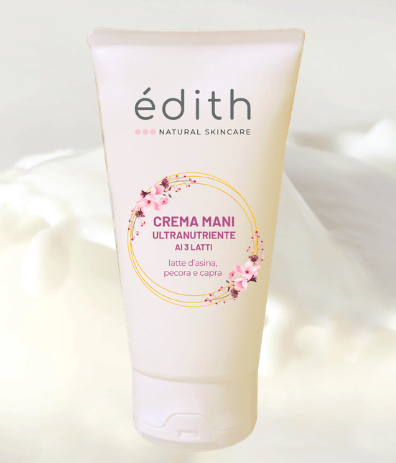 crema mani latte edithcosmesi cosmetici a base di zafferano e latte d'asina