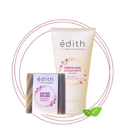 kit sapone solido crema mani edithcosmesi bio